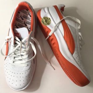 Puma White Tigerlily Orange NIB